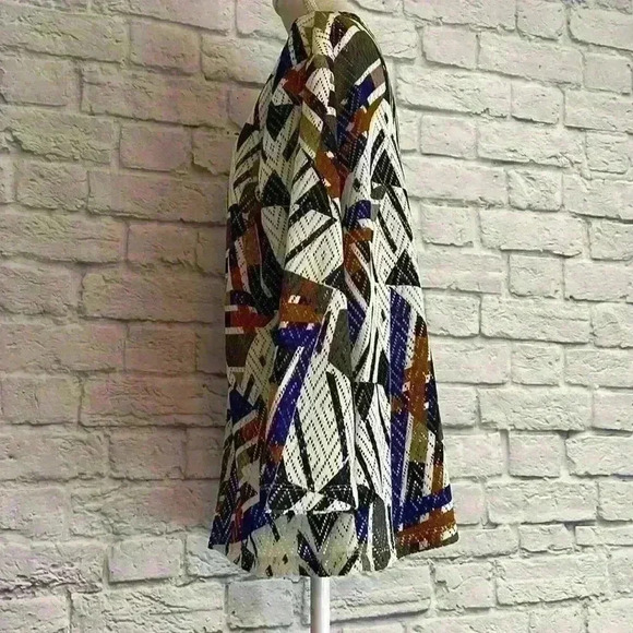 Alfred Dunner women’s cardigan open front geometric print 3/4 sleeves size S - Picture 4 of 6